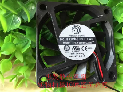 全新6CM厘米公分超薄PLA06010D24H 6010 24V 0.11A变频器散热风扇