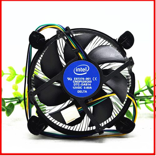 正品Intel英特尔 E97379-001 1155/1150/1156 四针线温控 CPU风扇