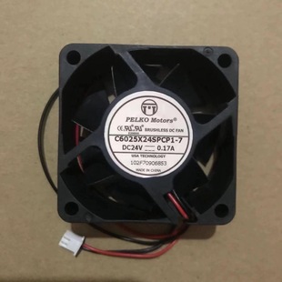 0.17A全新原装 24V PELKO 6025 变频器风扇 C6025X24SPCP1 6CM