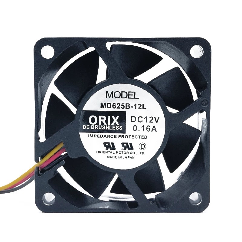 MD625B-12L DC12V 0.16A 日本ORIX 6cm 住友注塑机CPU风扇 FANUC