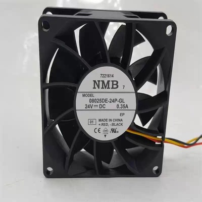 NMB 08025DE-24P-GL DC24V 0.35a 8025 8cm/24V 暴力散热风扇