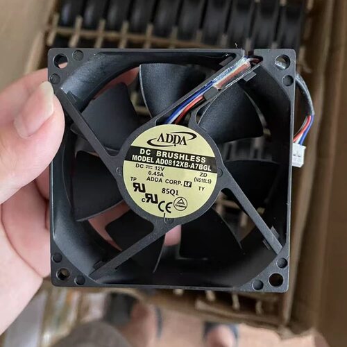 原装ADDA协喜 12V 8025 AD0812XB-A7BGL 0.45A 8CM 双滚珠4线风扇