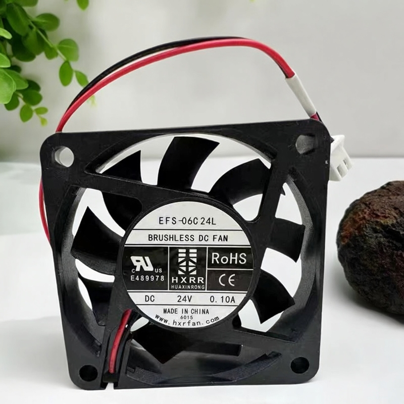 EFS-06C24L  DC24V 0.10A  6CM  60*15MM 变频器散热风扇