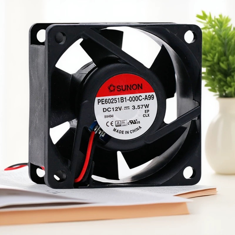 建准 PE60251B1-000C-A99 6025 12V 3.57W 6CM交换机静音散热风扇