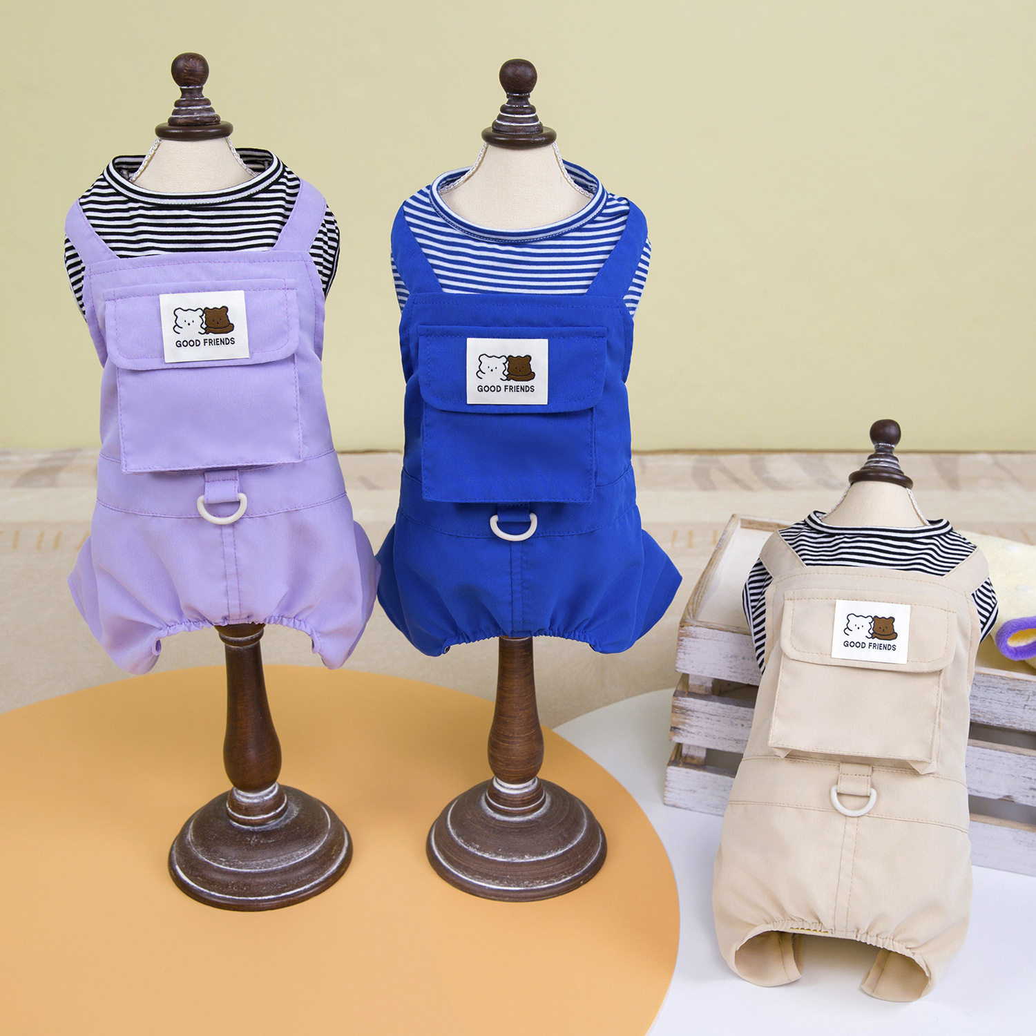 宠物狗狗四腿裤宠物狗居家服宠物衣服春夏新款25立体口袋四腿裤