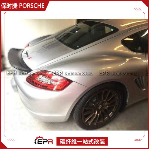 保时捷Cayman987尾翼碳纤维改装