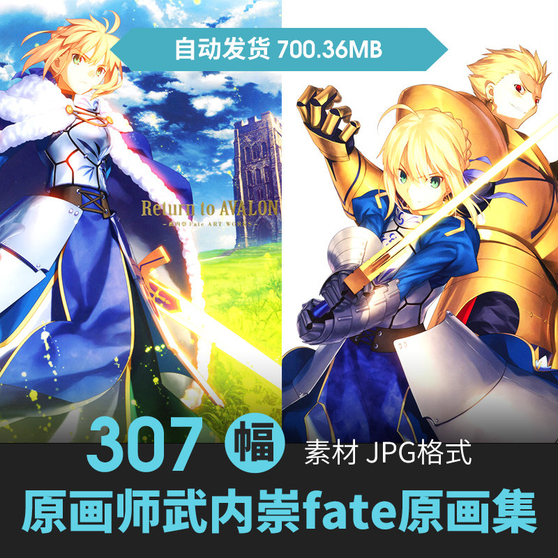 fate stay night设定集人物立绘场景原插画动漫手绘线稿参考素材