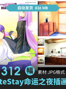 命运之夜FateStay Night III插画设定集人物场景插画动漫游戏素材