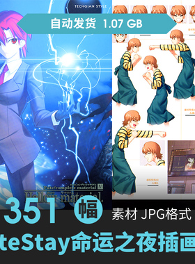 命运之夜FateStay Night V插画设定集人物场景CG插画动漫游戏素材