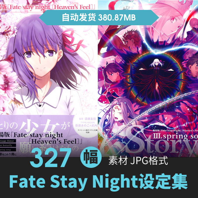fatestay night命运之夜天之杯设定人物场景原画动漫手绘线稿素材