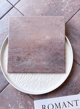 200乘200紫色全瓷哑光防滑卫生间厨房阳台墙地花砖仿古砖