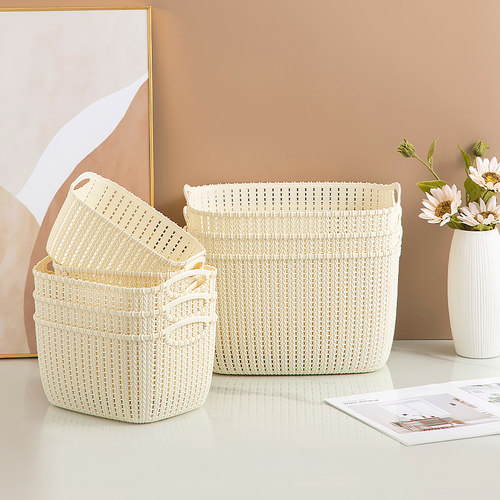 仿藤编日用杂物收纳篮筐