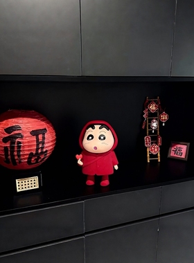 新年蜡笔小新摆件入户门玄关桌面装饰品客厅家居好物创意可爱摆件