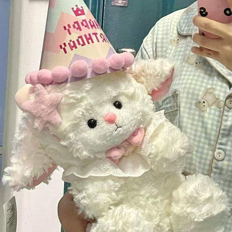 小羊玩偶娃娃永生花束抱抱桶送女生闺蜜女朋友女孩生日礼物情人节