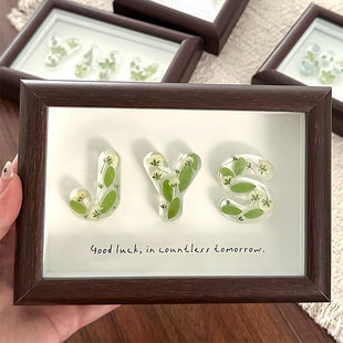 有意义|滴胶相框diy手工情侣闺蜜名字字母摆件生日纪念日七夕礼物