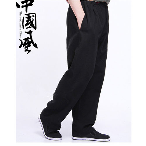 天天特价纯棉老粗布太极休闲裤子