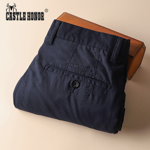 意大利进口休闲莫代尔棉秋冬男裤