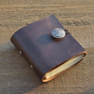 头层油蜡牛皮 拍立得mini相册3寸单格活页白边相纸真皮收纳本