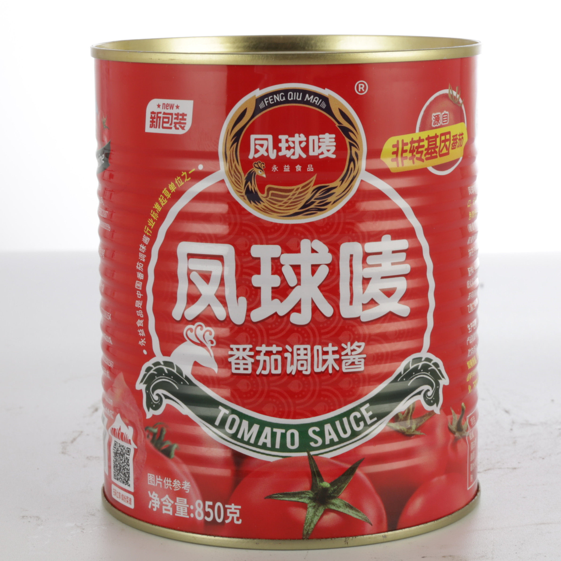 凤球唛番茄酱850克*瓶新包装沙司餐饮商用大瓶西红柿酱非转基
