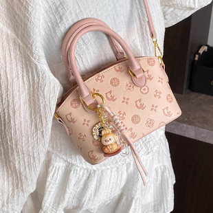 手提粉色菜篮子包包女式2025新款高端大气轻奢小众高级感水桶包女