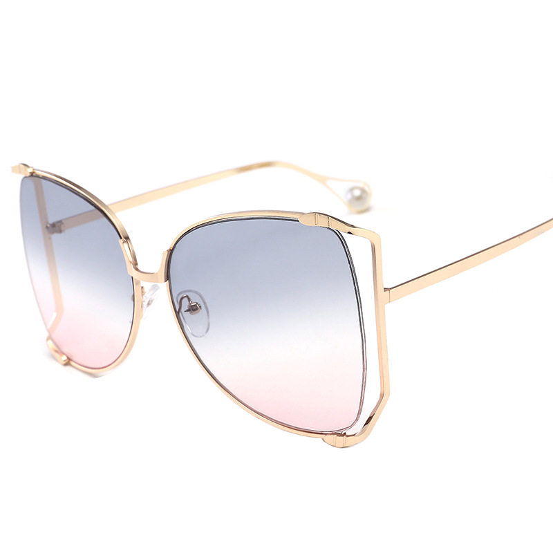 2026大框镂空镜框瘦脸镜框金属眼镜架女时尚太阳眼镜造型旅游拍照