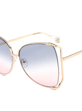 2026大框镂空镜框瘦脸镜框金属眼镜架女时尚太阳眼镜造型旅游拍照