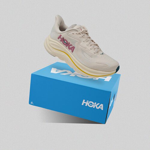 HOKA正品 Clifton10 女子宽楦舒适百搭减震防滑低帮跑步鞋1162050