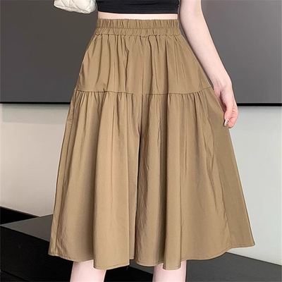 清仓捡漏冰丝速干阔腿裤裙女夏季新款宽松显瘦大码七分裤半身裙裤