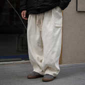 潮牌阔腿休闲长裤 PROPCELL日系复古灯芯绒cityboy宽松直筒工装 裤