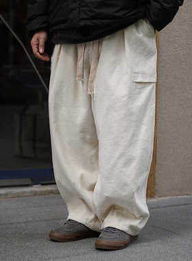 PROPCELL日系复古灯芯绒cityboy宽松直筒工装裤潮牌阔腿休闲长裤
