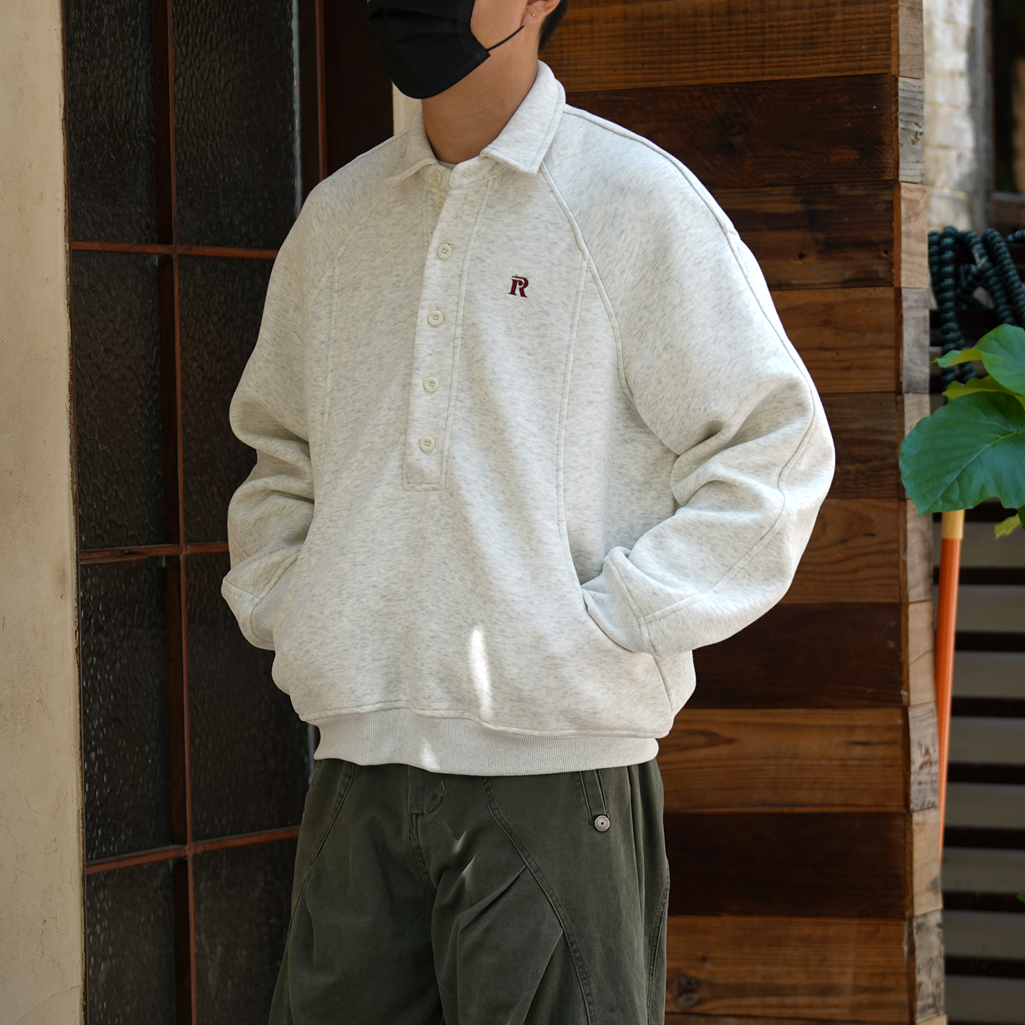 日系复古秋季新款POLO衫