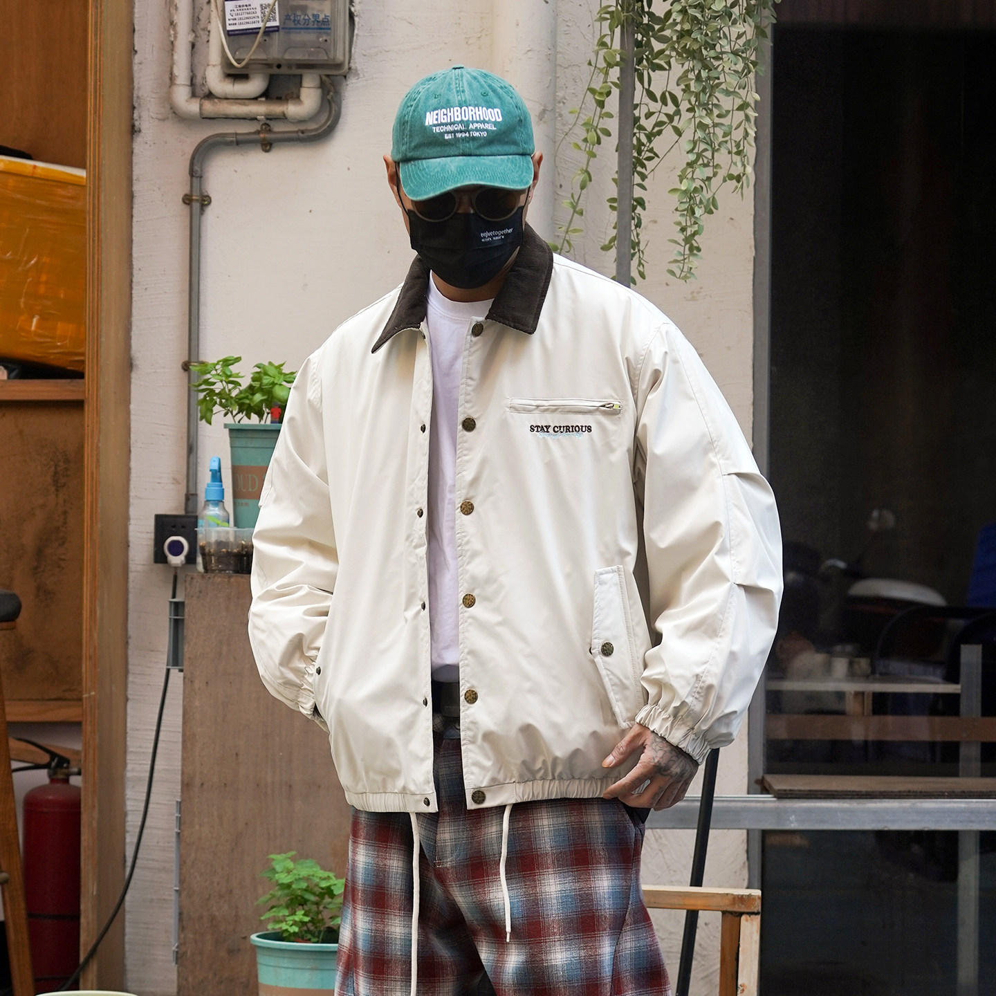 工装翻领白鸭绒保暖羽绒服男