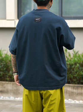 PROPCELL美式复古重磅纯棉oversize落肩宽松短袖T恤休闲潮流半袖