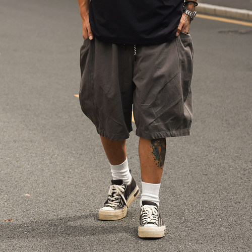 夏季日系复古休闲潮流工装短裤