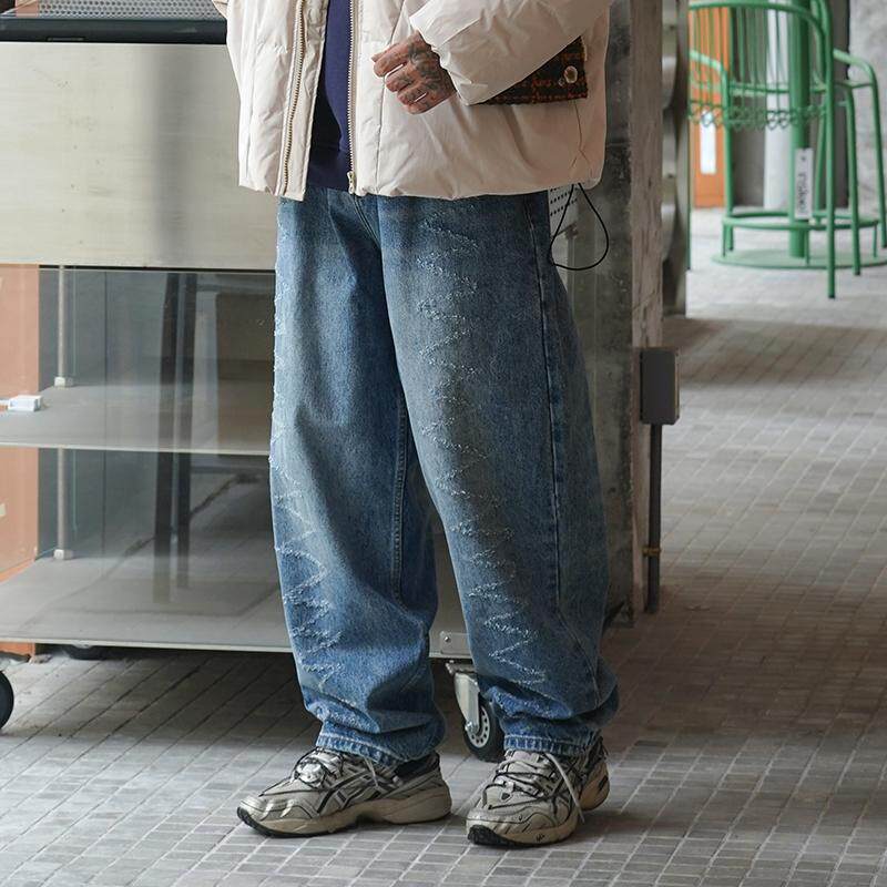 Propcell美式街头重磅牛仔裤