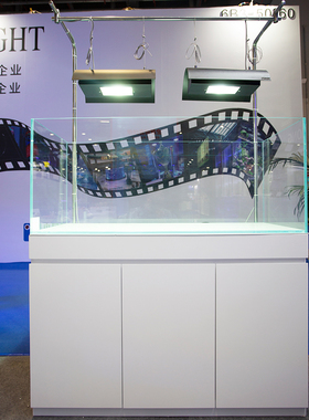 米熊鱼缸底柜套餐超白鱼缸底柜金晶超白五线水草缸鱼缸仿ADA底柜