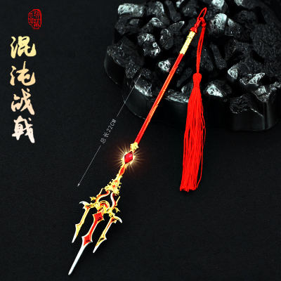 完美世界石毅混沌战戟武器模型