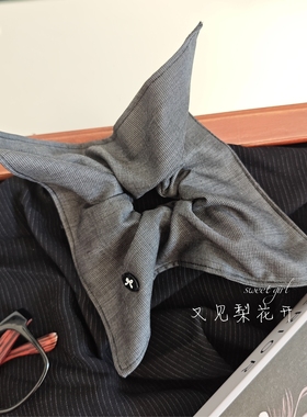 方形大肠发圈『朝九晚五』都市女孩百搭灰色商务2025新款大肠发圈