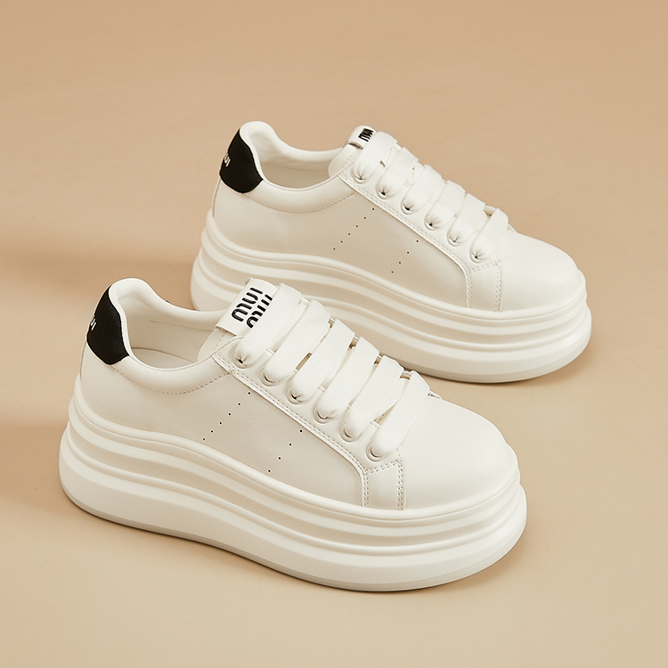 2025春秋新款昆昆百搭小白鞋小个