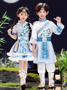 儿童藏族服装六一少数民族服装藏服女童开场舞独舞盛装舞蹈表演服