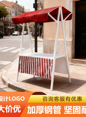户外市集摊位架展示架移动摆摊折叠桌小推车网红夜市专用促销架子