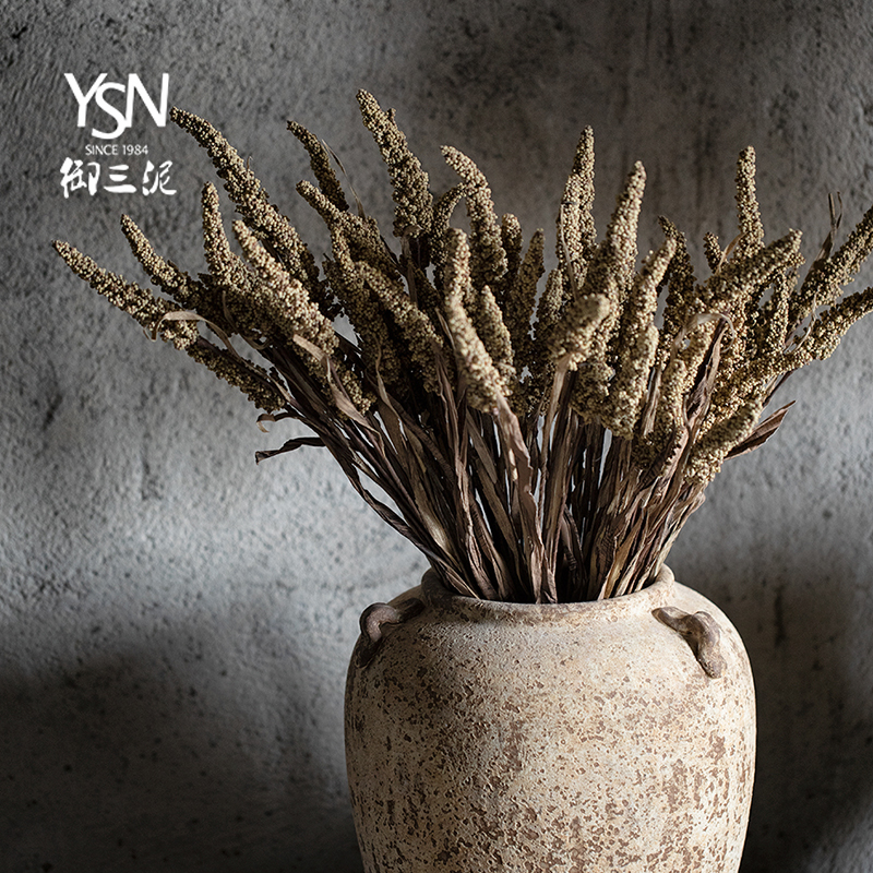 65cm仿真花三色麦穗假花风干花真花束小麦客厅陶罐插花装饰麦子