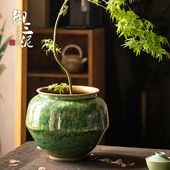 景德镇可水培陶瓷台面花盆居家客厅插花盆栽装 饰摆件