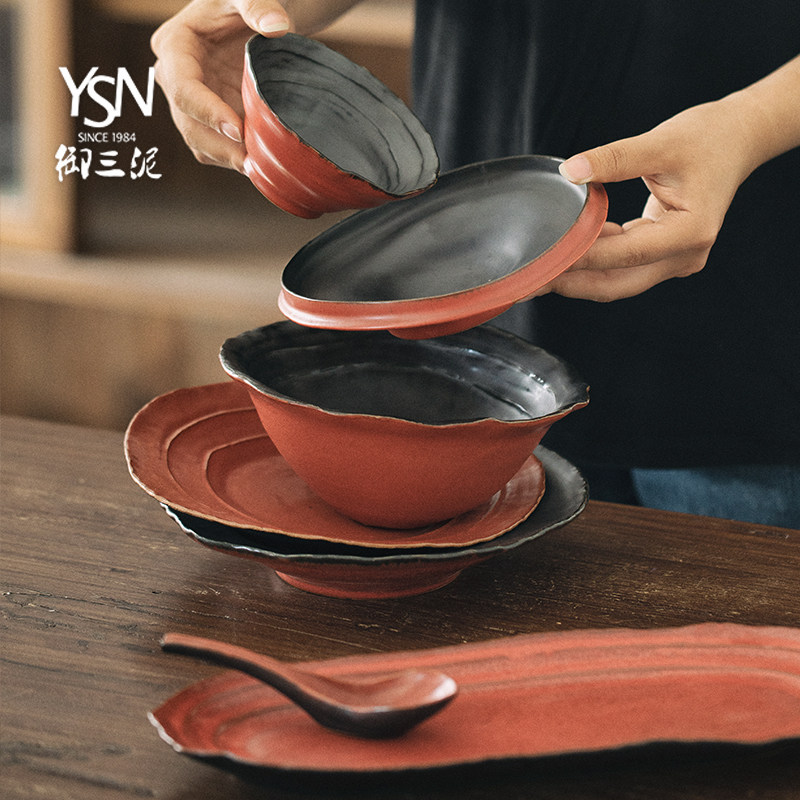 Restaurant personality tableware suit fish dish Coarse pottery Sashimi A plate Japanese Sushi plate delicious food Wobblein the Tableware , Tableware , Bowl  category - from Buy2taobao.com to provide professional Taobao agent buy service