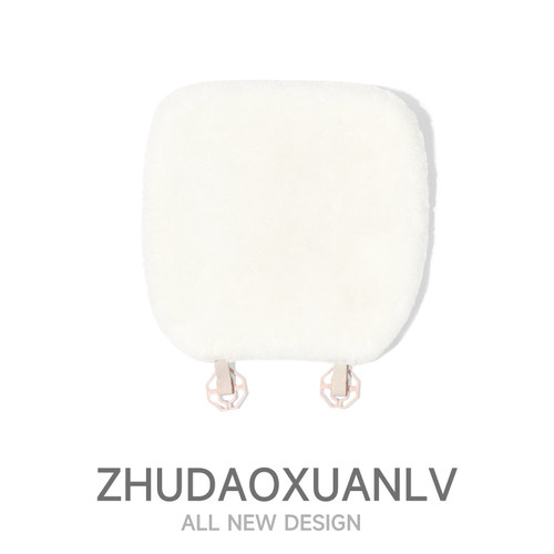 羊毛纯色汽车坐垫冬款车载坐垫套装无靠背座垫通用单座保暖垫冬季