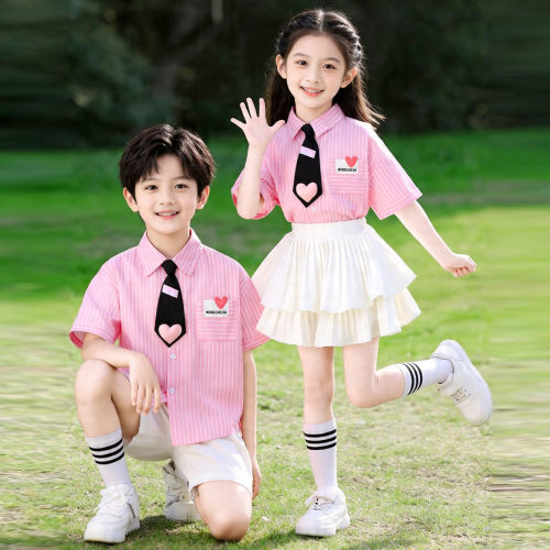 六一儿童合唱演出服夏季幼儿园毕业照班服小学生朗诵比赛表演服装