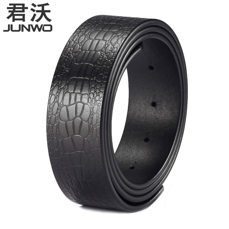 平滑扣男士无头不要压纹皮带