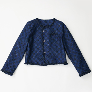 上久楷丝毛五湖四海斜襟款2025秋季新款新中式国风时尚短款