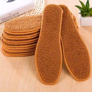 男女士冬季羊驼绒鞋垫加厚保暖加绒防寒不冻脚保暖鞋垫