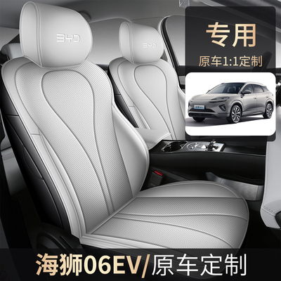 比亚迪海狮06EV打孔全包汽车坐垫
